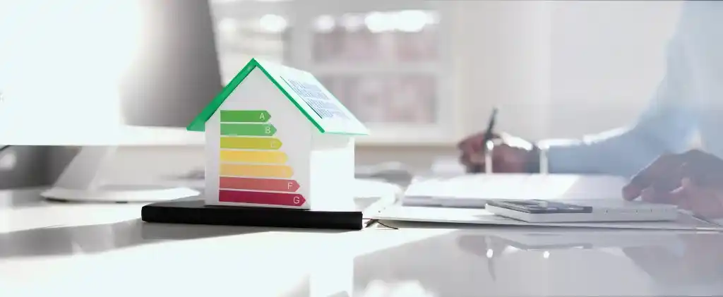 Un modèle de maison à énergie solaire intégrant la gestion de l'énergie.