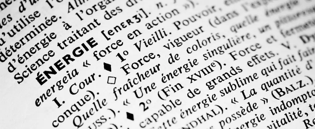 petit lexique de l'énergie