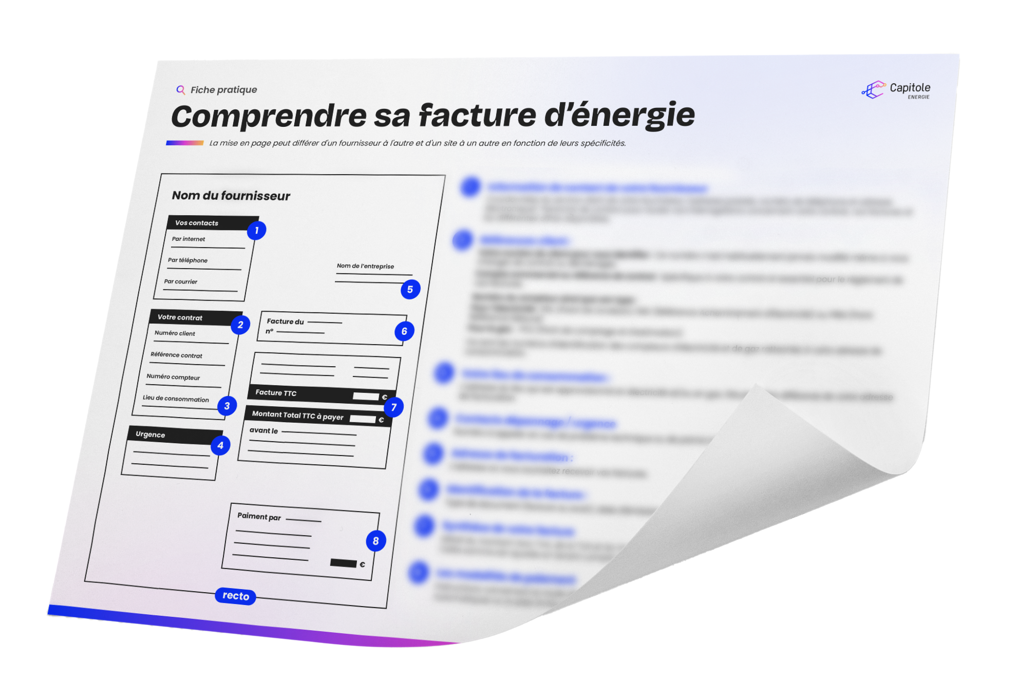 Comprendre sa facture d'énergie