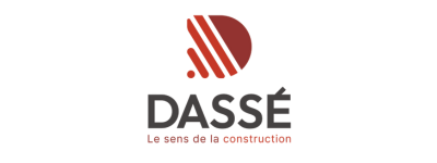 Logo géométrique rouge